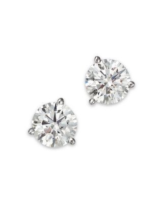 Bloomingdale's Fine Collection Certified Lab Grown Diamond Stud Earrings in 14K White Gold or 14K Yellow Gold, 3.0 tcw