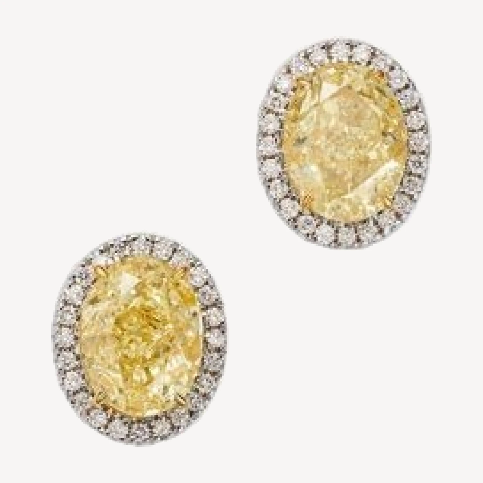 Bloomingdale's Fine Collection Luxe Collection Certified Lab Grown Diamond Earrings in 14K White & Yellow Gold, 3.14 tcw