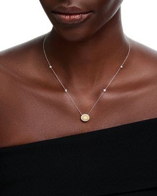 Bloomingdale's Fine Collection Luxe Collection Certified Lab Grown Diamond Pendant Necklace in 14K White & Yellow Gold, 2.23 tcw