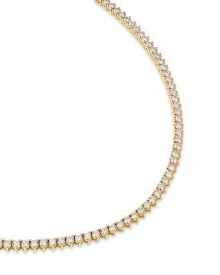 Bloomingdale's Fine Collection Certified Lab Grown Diamond Collar Necklace in 14K White Gold, 10.0 tcw