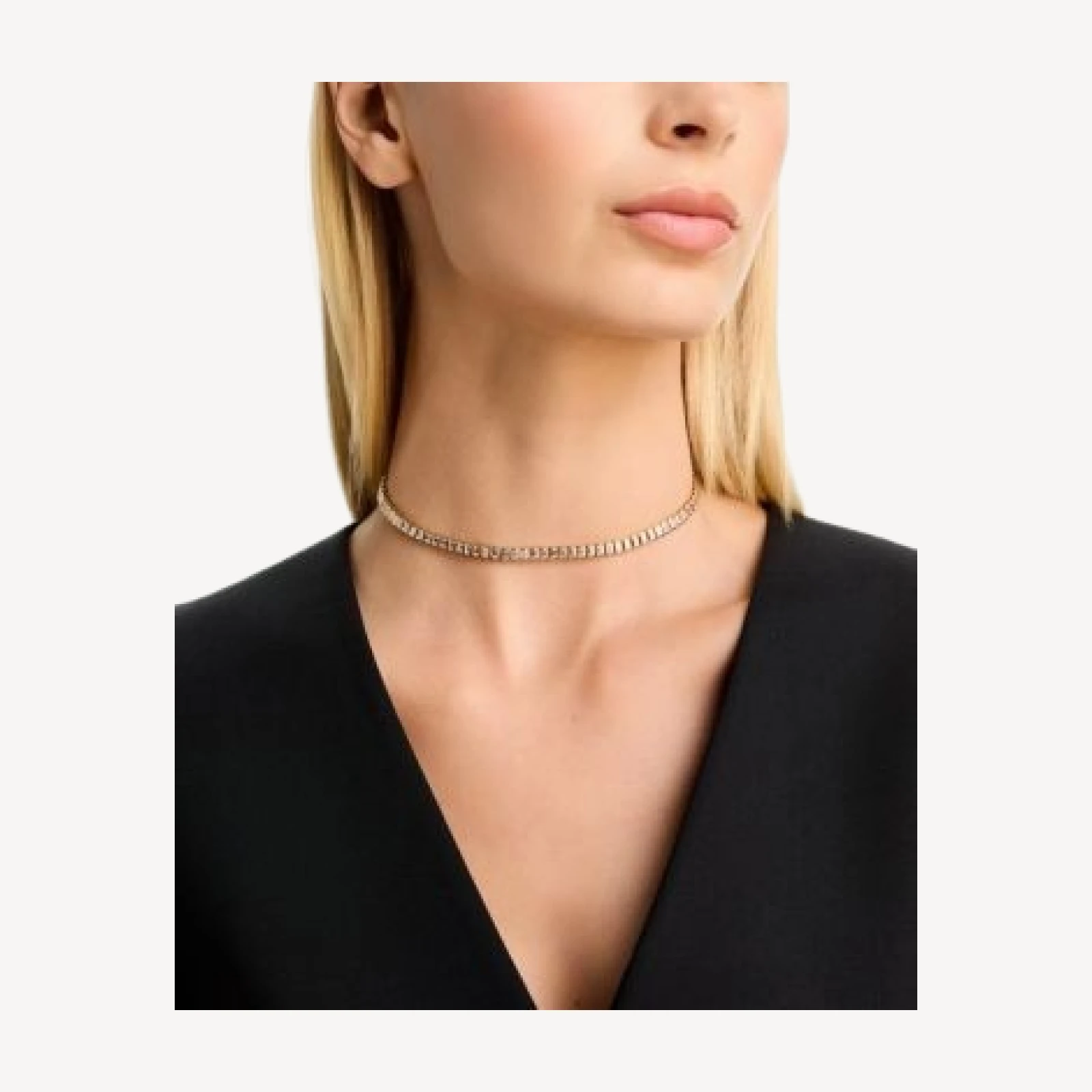Bloomingdale's Fine Collection Luxe Collection Certified Lab Grown Diamond Emerald Bezel Choker in 14K Yellow Gold, 8.9 tcw