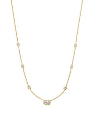 Bloomingdale's Fine Collection Luxe Collection Certified Lab Grown Diamond Station Necklace in 14K Yellow Gold, 1.75 tcw