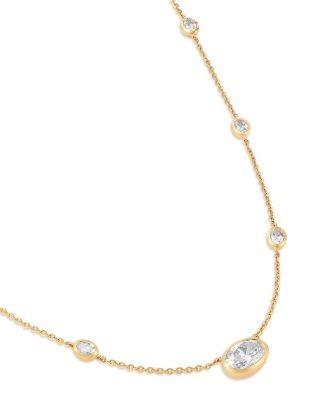 Bloomingdale's Fine Collection Luxe Collection Certified Lab Grown Diamond Station Necklace in 14K Yellow Gold, 1.75 tcw