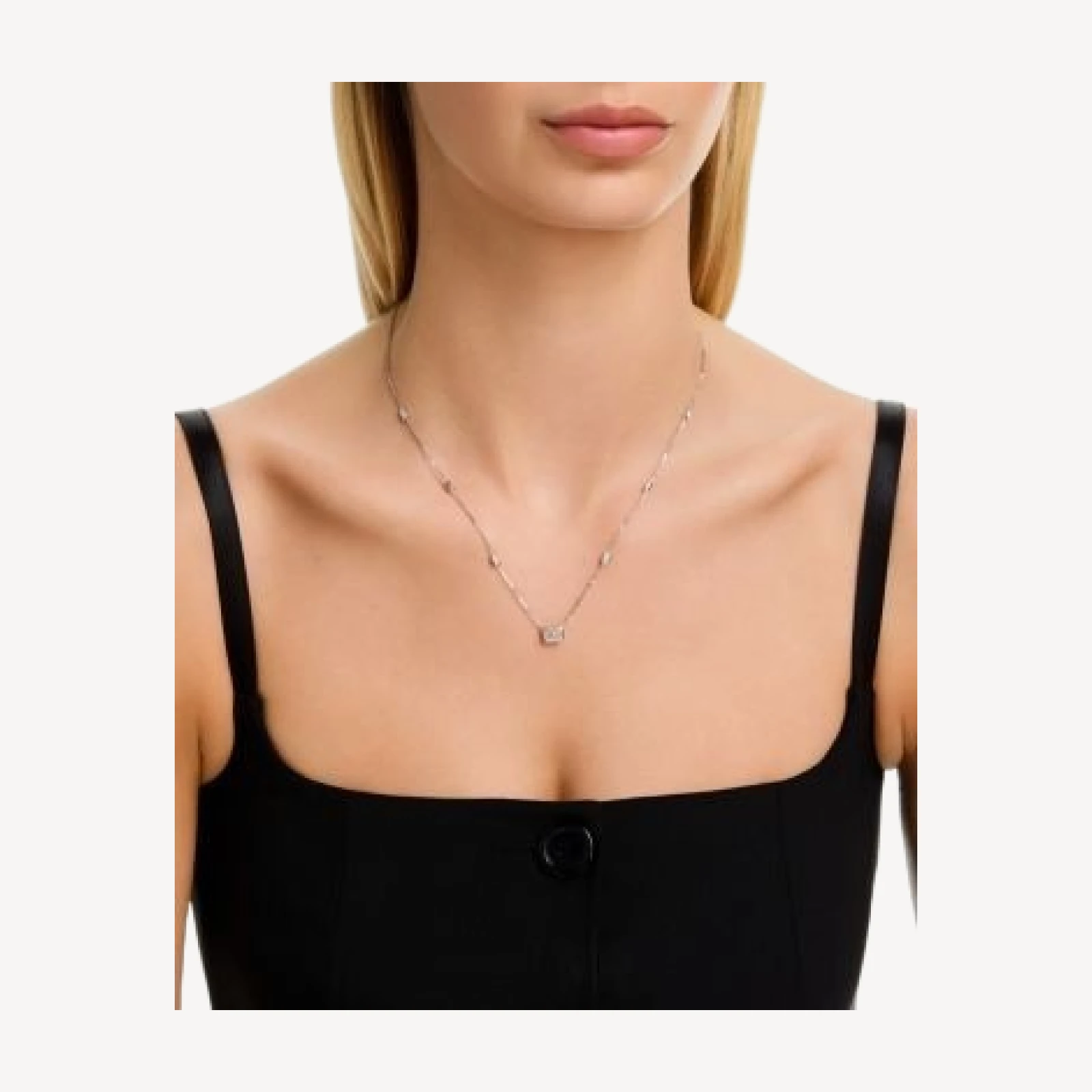 Bloomingdale's Fine Collection Luxe Collection Certified Lab Grown Diamond Station Necklace in 14K White Gold, 1.6 tcw