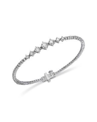 Bloomingdale's Fine Collection Luxe Collection Certified Lab Grown Diamond Flexible Bracelet in 14K Gold, 2.50 tcw