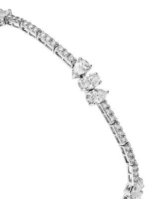Bloomingdale's Fine Collection Luxe Collection Certified Lab Grown Diamond Flexible Bracelet in 14K White Gold, 4.75 tcw