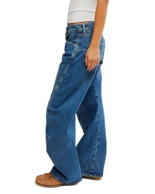 Free People Fable Low Rise Twisted Seam Jeans in Heartsong