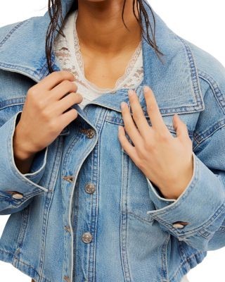 Free People Side To Side Denim Jacket