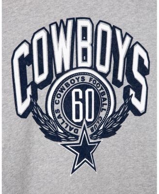 Junk Food Clothing Unisex Dallas Cowboys Flocked Quarter Zip Sweatshirt, photo 3