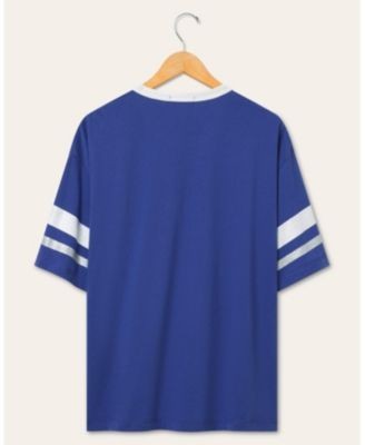 Junk Food Clothing Women's Dallas Cowboys Glitter Boxy Ringer