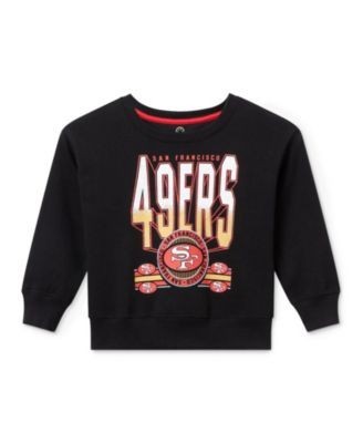 Junk Food Clothing Unisex Nfl San Francisco 49ers Drop Shoulder Crew Fleece - Little Kid, Big Kid