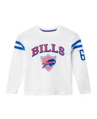 Junk Food Clothing Unisex Nfl Buffalo Bills Striped Long Sleeve Tee - Little Kid, Big Kid