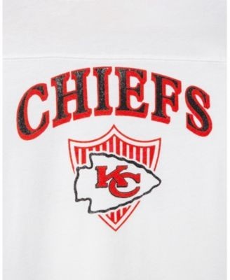 Junk Food Clothing Unisex Nfl Kansas City Chiefs Striped Long Sleeve Tee - Little Kid, Big Kid