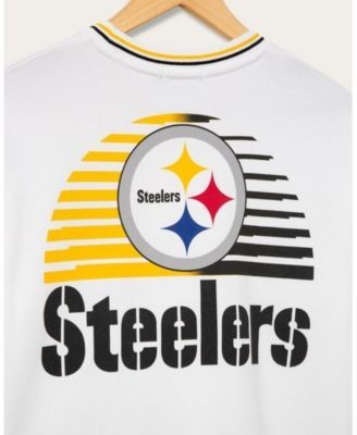 Junk Food Clothing Women's Pittsburgh Steelers Cropped Striped Rib Fleece, photo 3