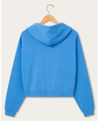 Junk Food Clothing Women's Los Angeles Chargers Oversized Crop Hoodie