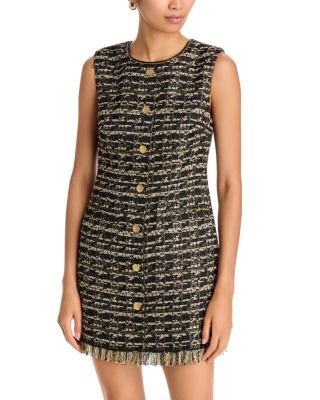 Kobi Halperin Gillian Fringe Trim Mini Dress
