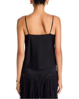 Kobi Halperin Camille Lace Trim Satin Camisole