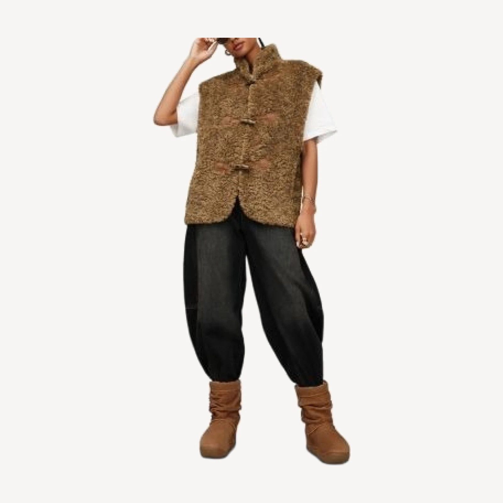 Ugg Niah Faux Fur Toggle Vest