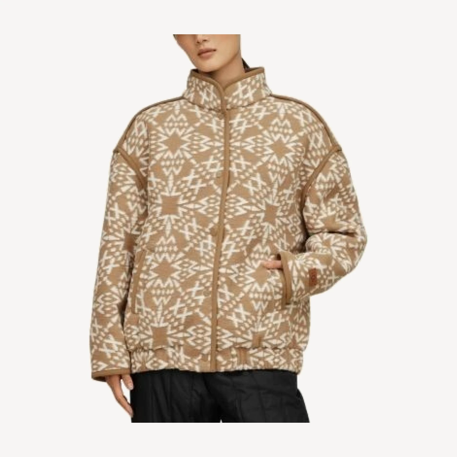 Ugg Bright Snap Front Sherpa Fleece Jacket