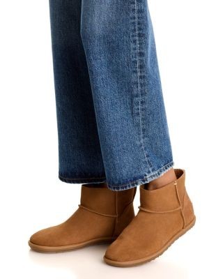 Ugg Women's Classic Mini Leather Deconstructed Booties