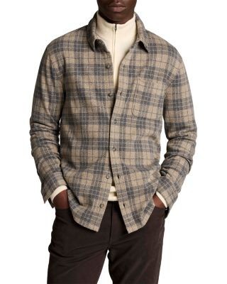 Vince Tartan Plaid Regular Fit Button Down Shirt