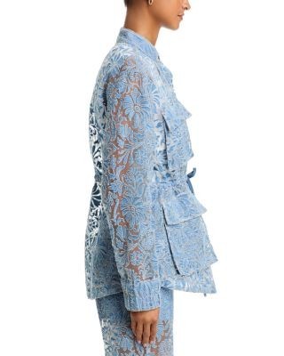 Veronica Beard Lane Burnout Floral Jacket
