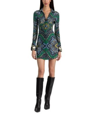 Alice and Olivia Freya Fitted Mini Shirtdress