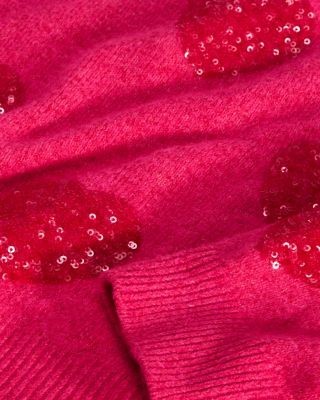 Aqua Girls' Sequin Hearts Sweater Big Kid - Exclusive