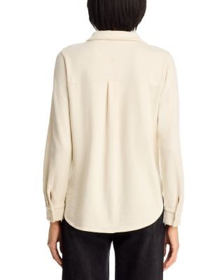 Eileen Fisher Garment Dyed Terry Classic Collar Shirt