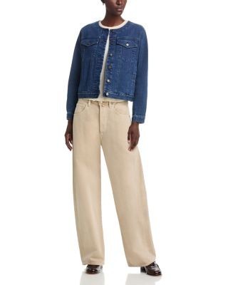Eileen Fisher Round Neck Jean Jacket, photo 2