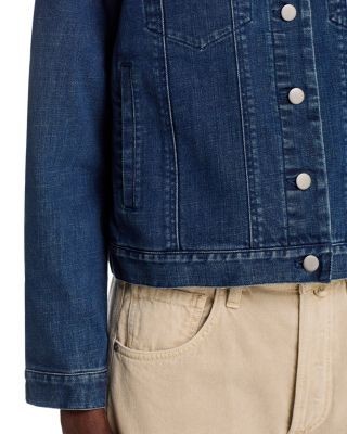 Eileen Fisher Round Neck Jean Jacket, photo 6