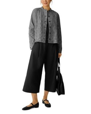 Eileen Fisher Mandarin Collar Jacket