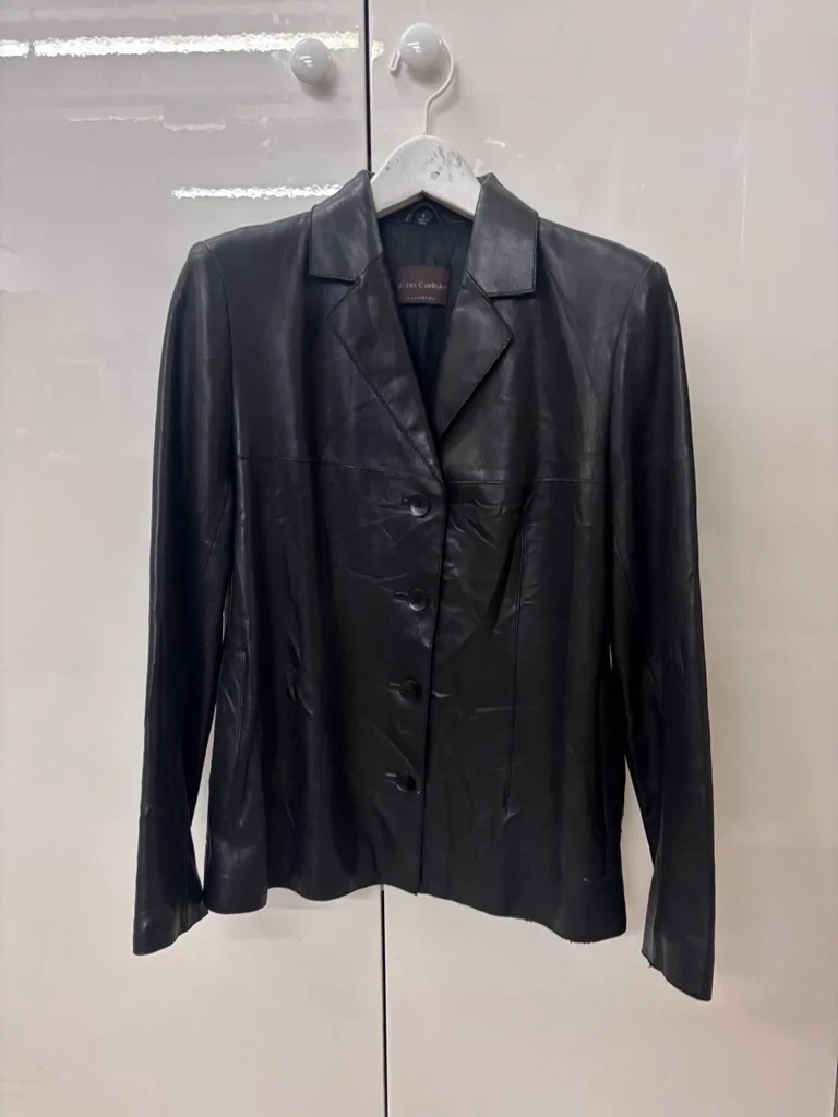 90s John Carlisle Leather Blazer