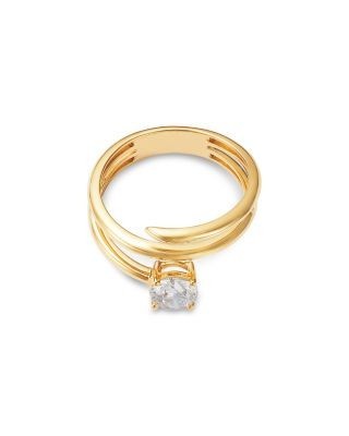 Bloomingdale's Fine Collection Luxe Collection Certified Lab Grown Diamond Spiral Ring in 14K Yellow Gold, 0.75 tcw