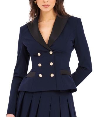Miss Circle Nasia Double Breast Backless Blazer