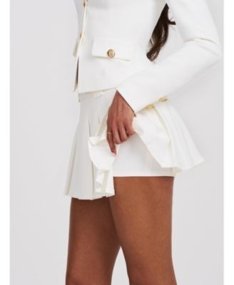 Miss Circle Oaklyn Crepe Pleated Mini Skort