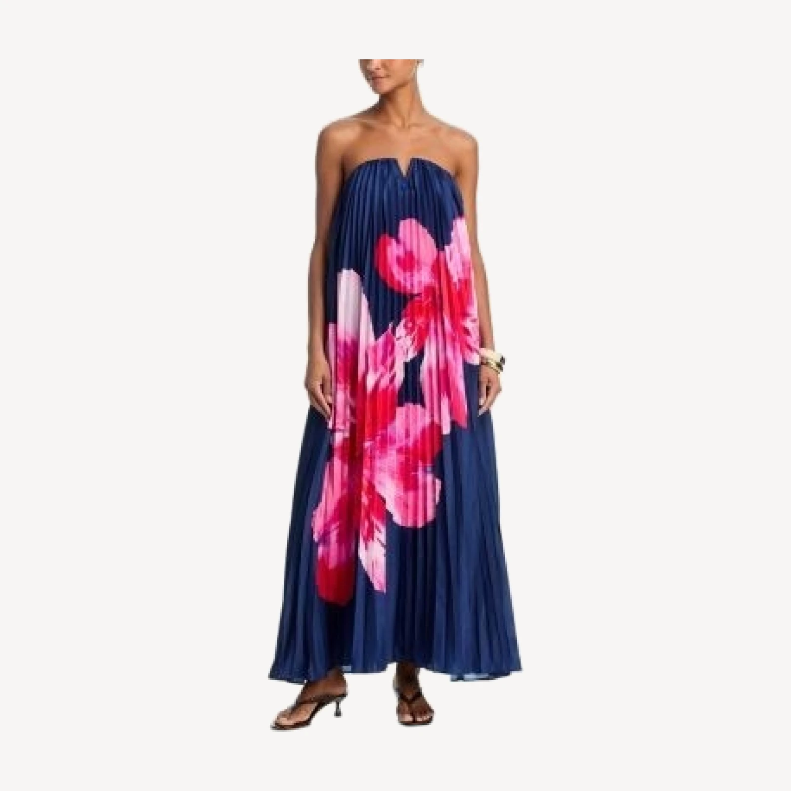 Aqua Strapless Maxi Dress - Exclusive