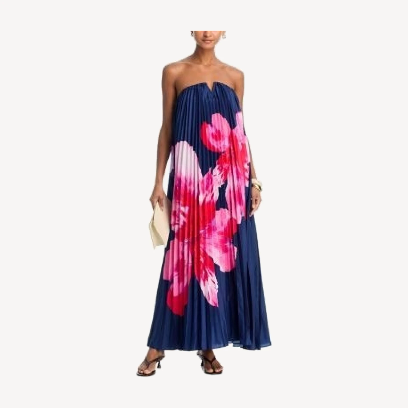 Aqua Strapless Maxi Dress - Exclusive