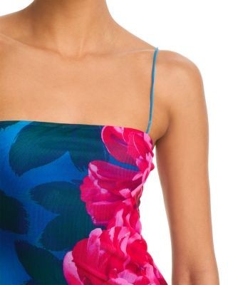 Aqua Mesh Midi Dress - Exclusive