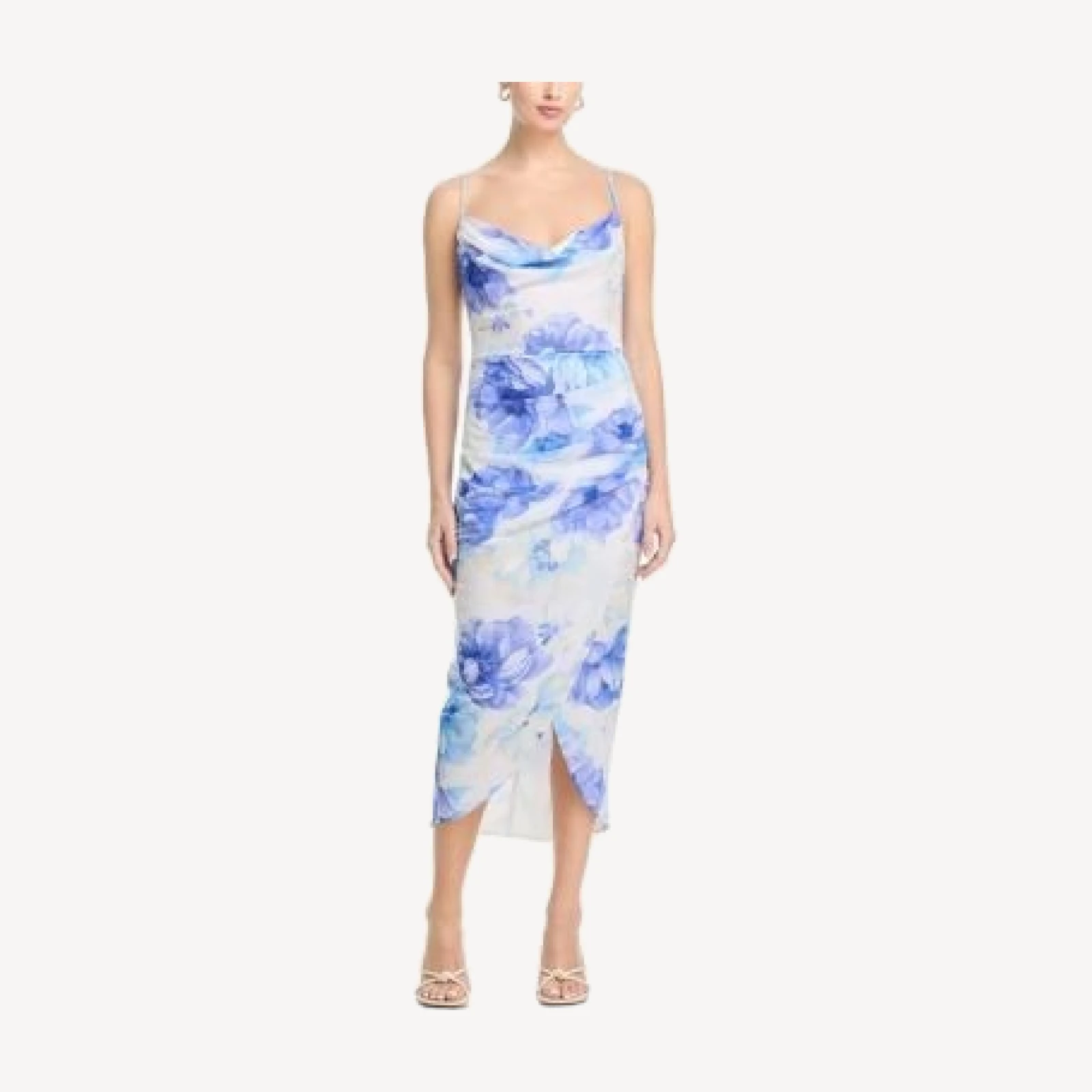 Aqua Mesh Midi Dress - Exclusive