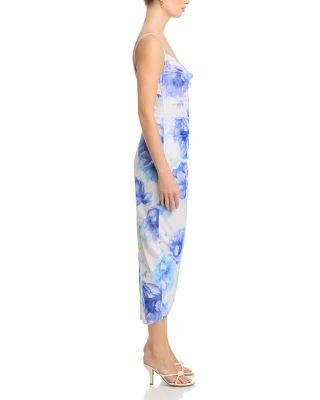 Aqua Mesh Midi Dress - Exclusive