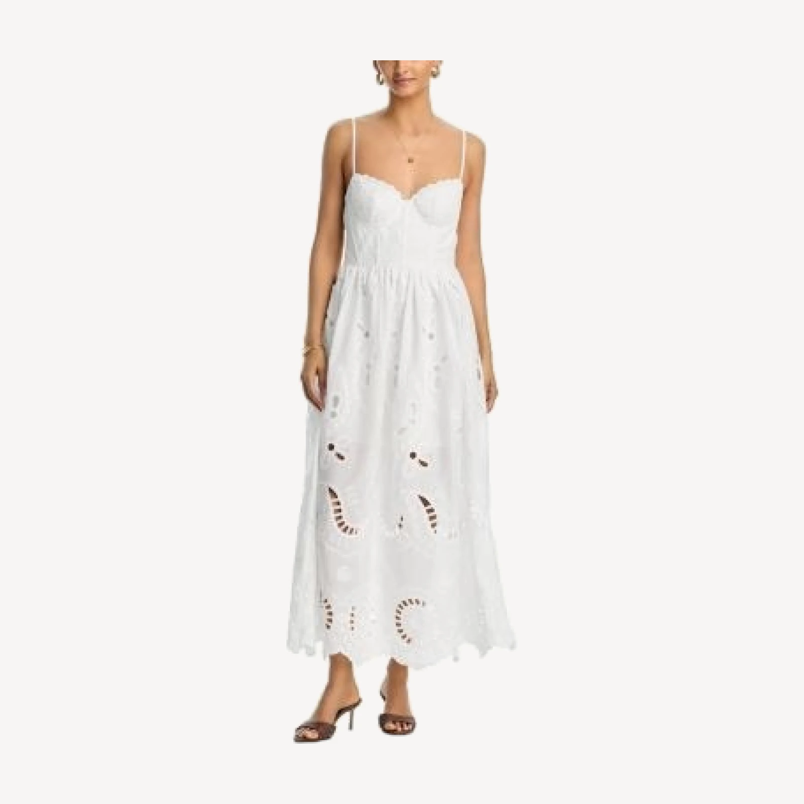 Aqua Corset Maxi Dress - Exclusive