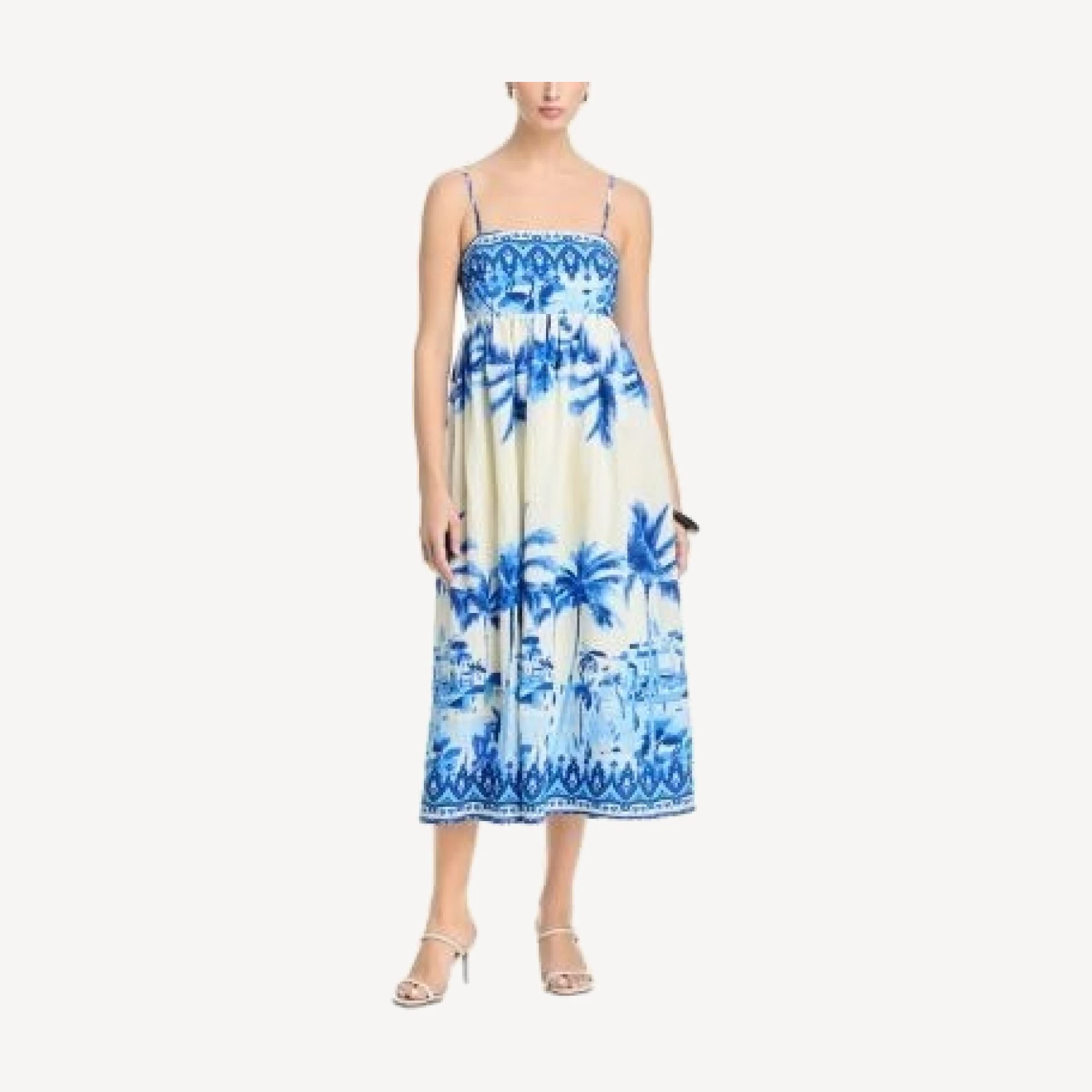 Aqua Empire Midi Dress - Exclusive
