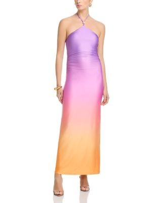 Aqua Halter Neck Dress - Exclusive