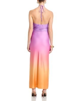 Aqua Halter Neck Dress - Exclusive