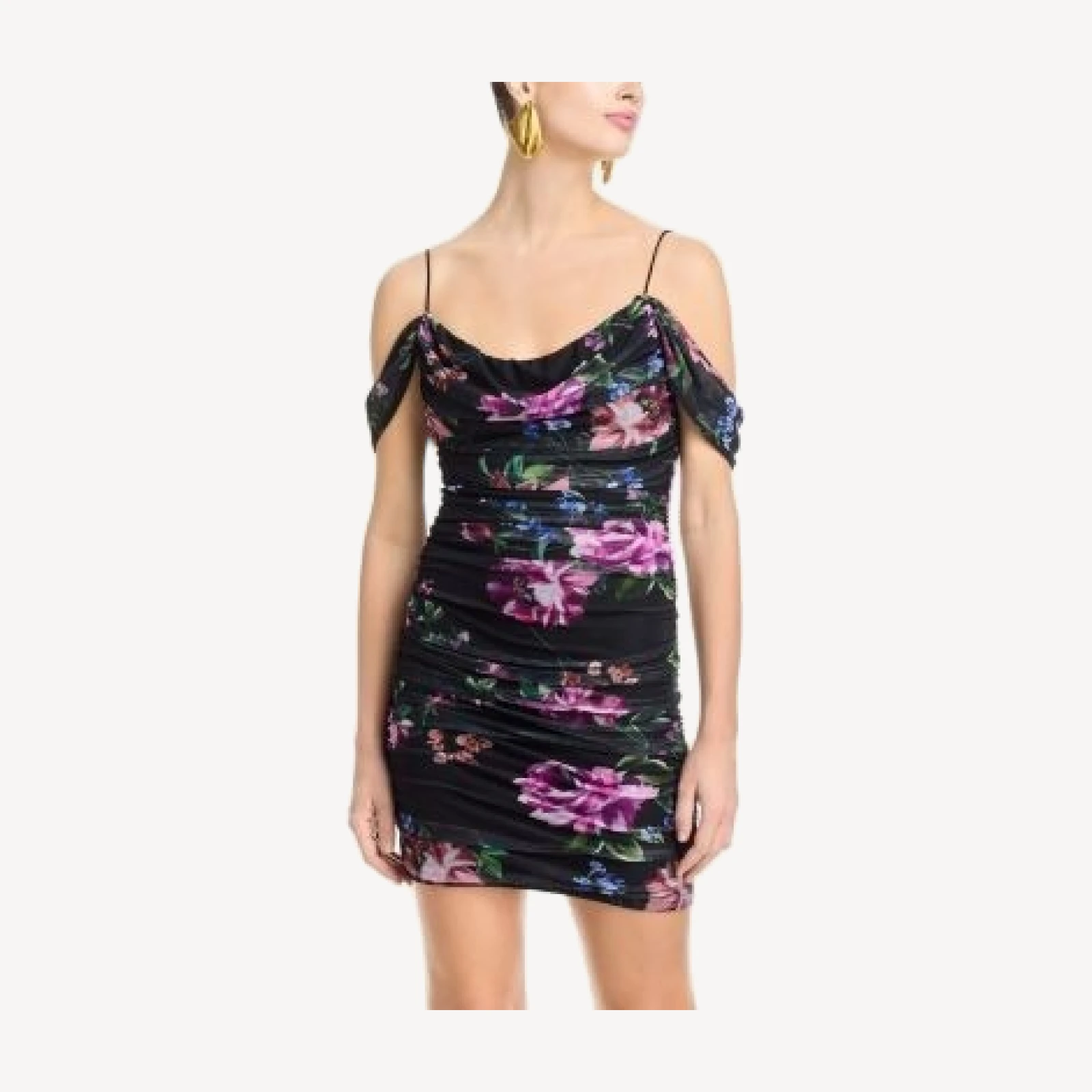 Aqua Mesh Floral Dress - Exclusive