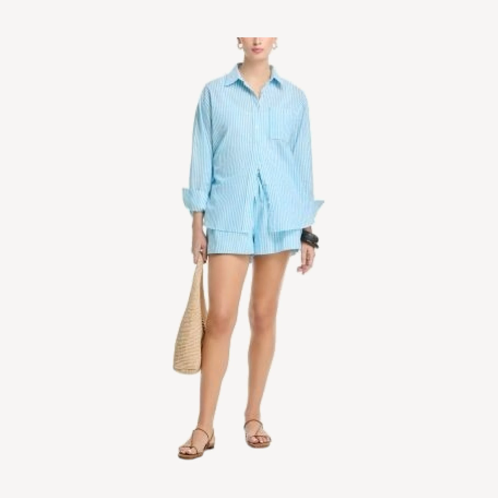 Aqua Stripe Shorts - Exclusive