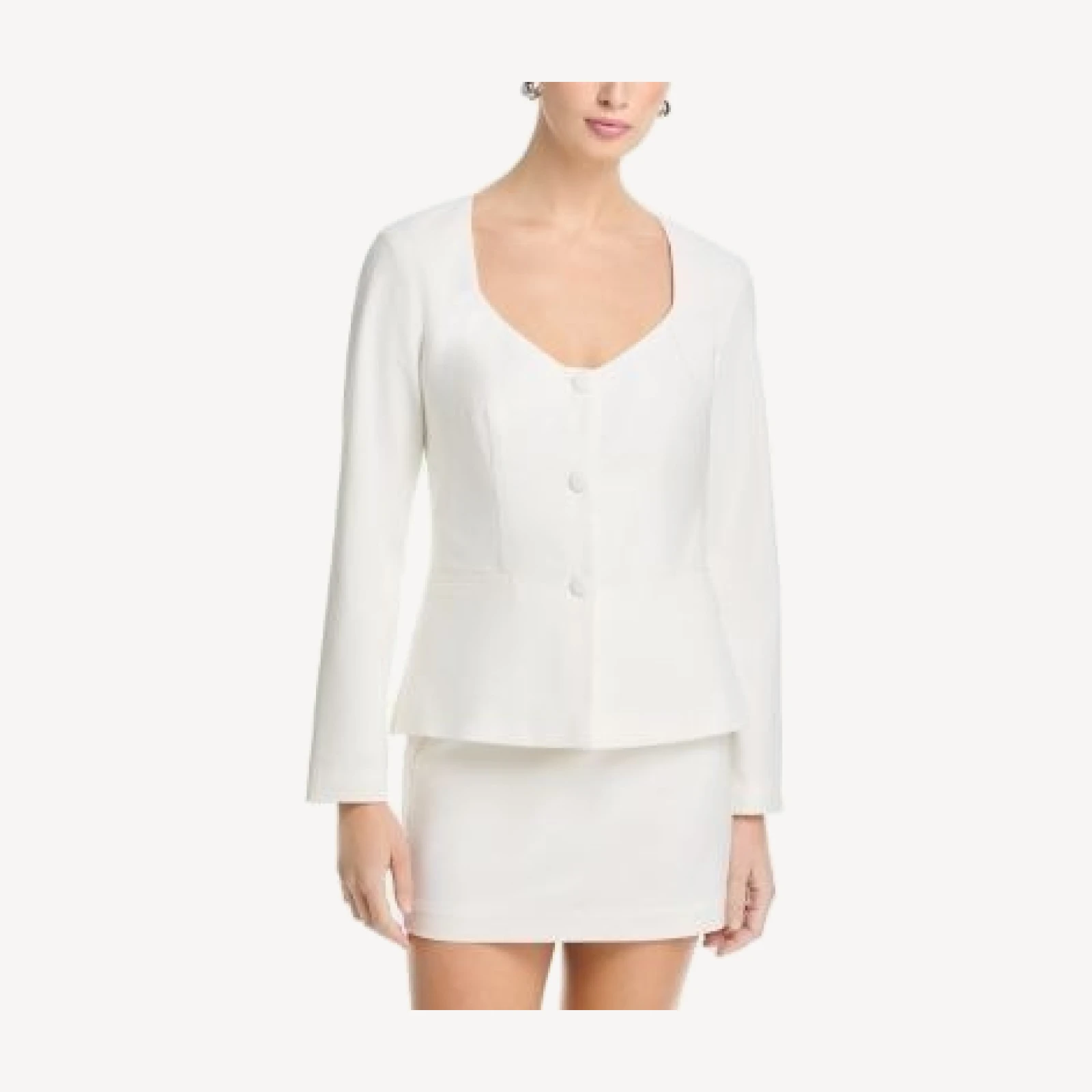 Aqua Collarless Jacket - Exclusive