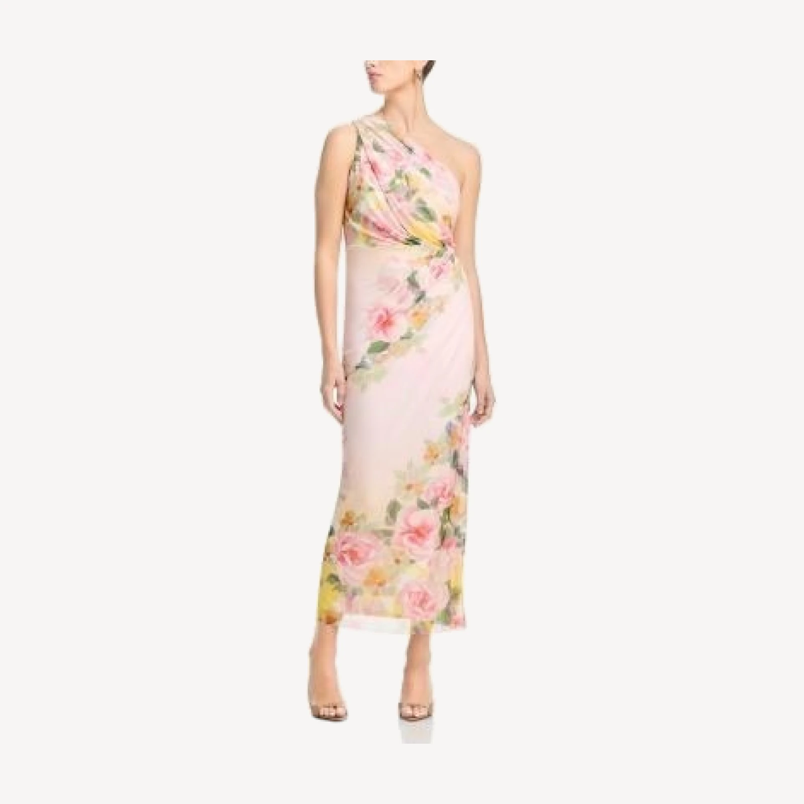 Aqua One Shoulder Maxi Dress - Exclusive