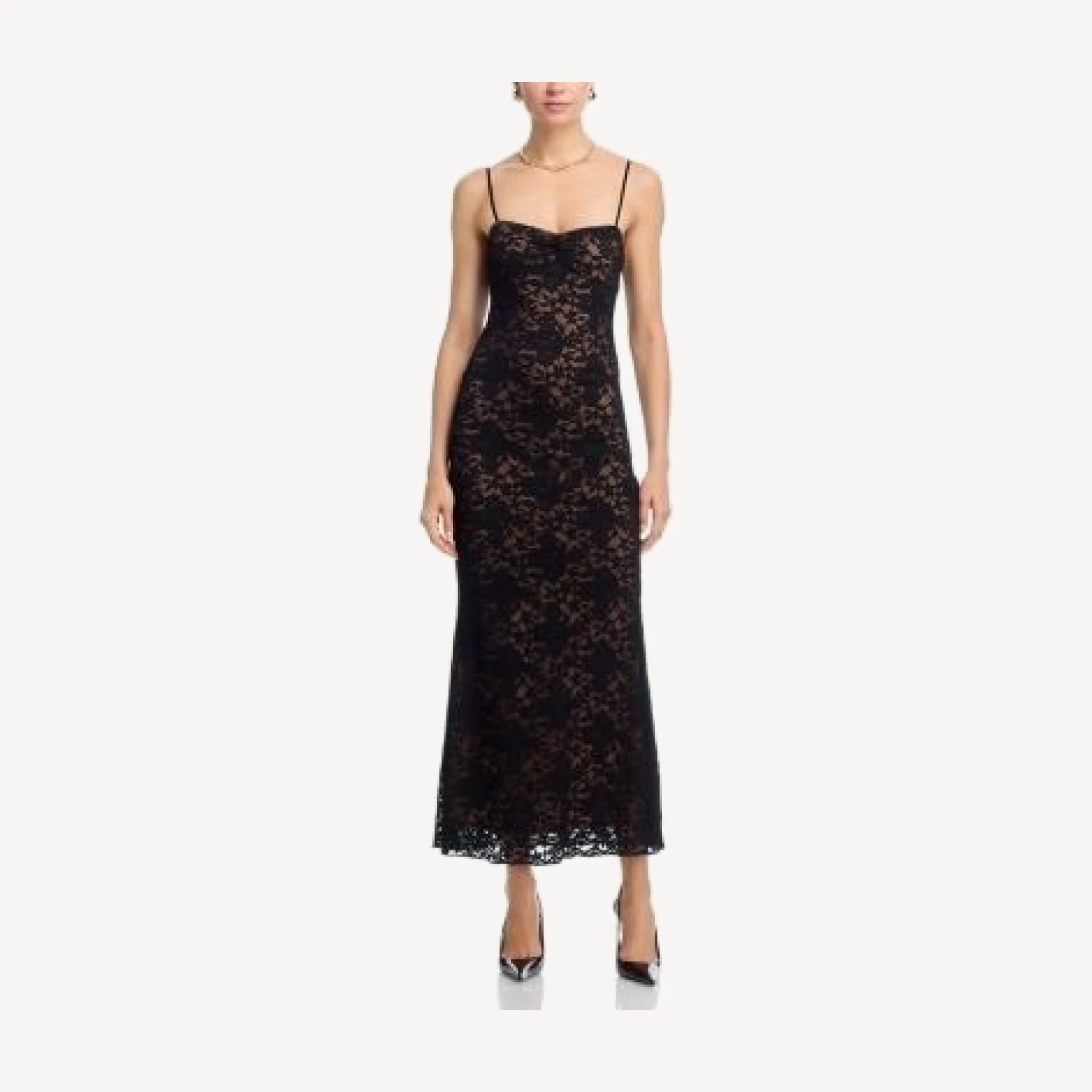 Aqua Stretch Lace Maxi Dress - Exclusive